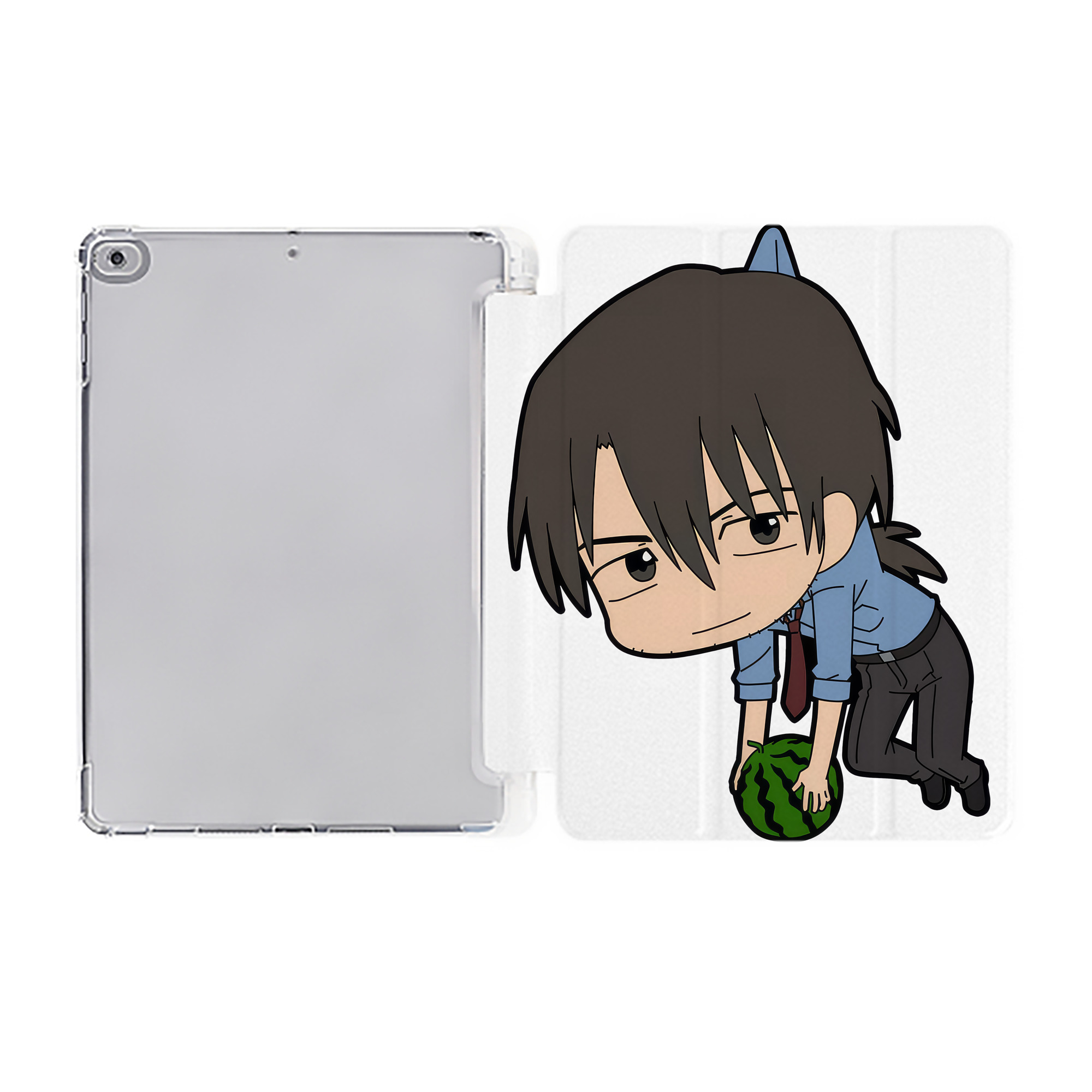 （画像用） EVA 新世紀エヴァンゲリオン IPad ケース ペン収納付き 三つ折りスタンド PUレザー×シリコン 対応機種9.5/10.5/10.9インチ